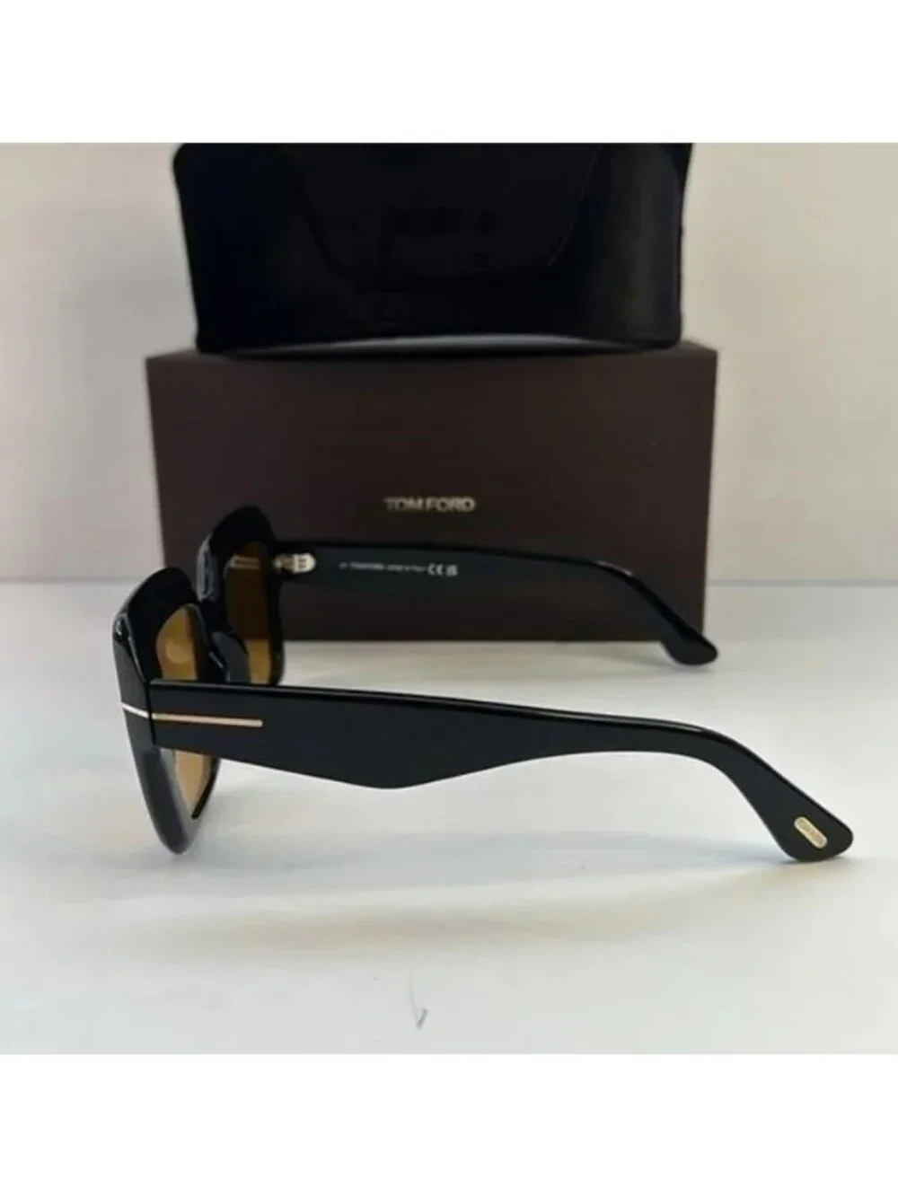 New Authentic Tom Ford Esme FT1157 01E Black Yellow TF1157 - Picture 9 of 10